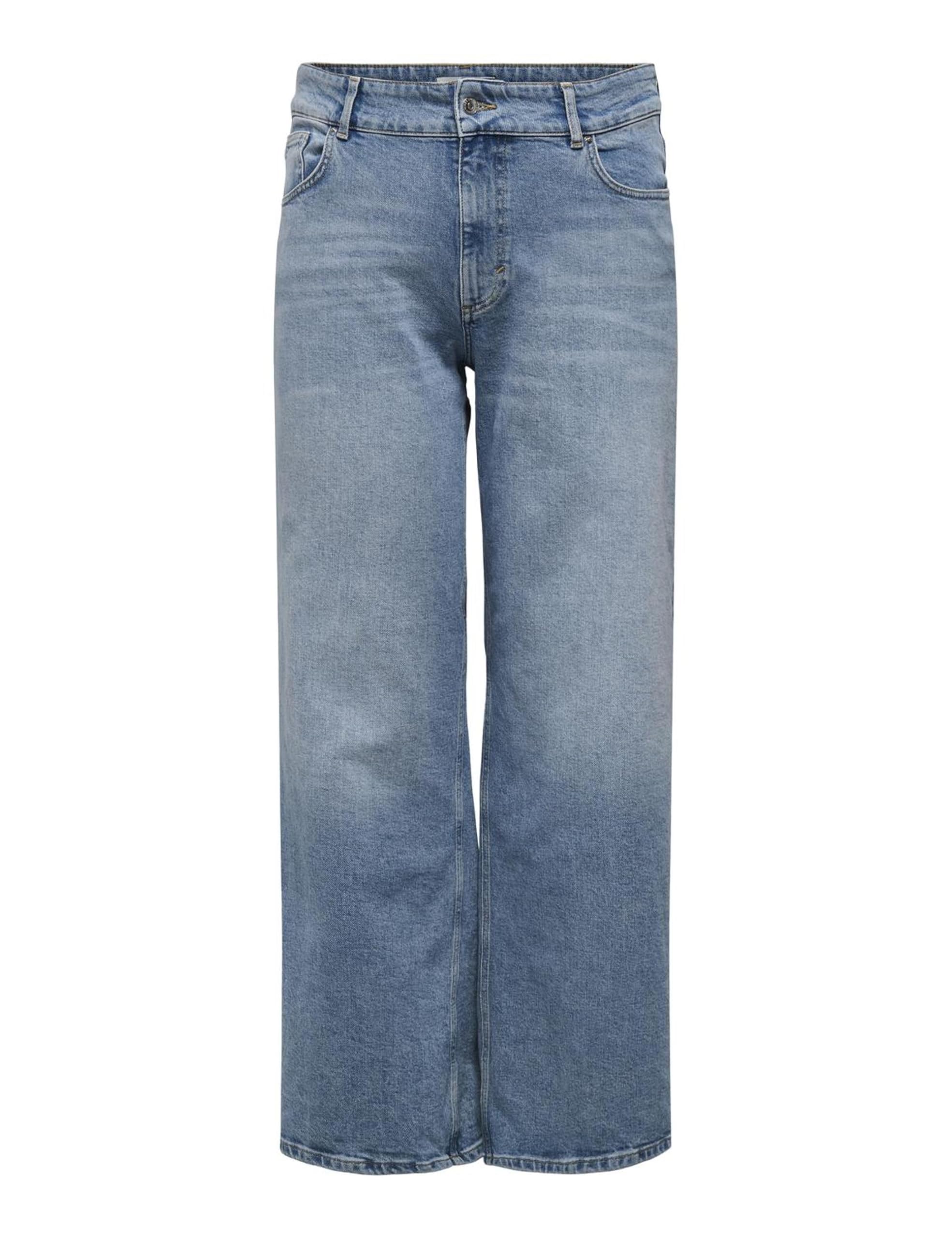 Only Carmakoma Carjuicy Hw Wide Leg Rea365 Noos, blauw (medium blue denim), 48W / 32L