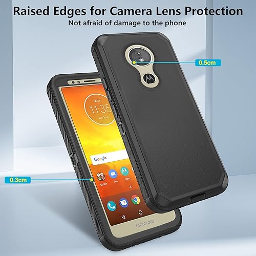 Miniatura 4 de Asuwish Funda de teléfono para Moto E5G6 PlayMotoG6 Forge Cell Cover Hybrid Rugged a prueba de golpes de protección dura resistente Accesorios