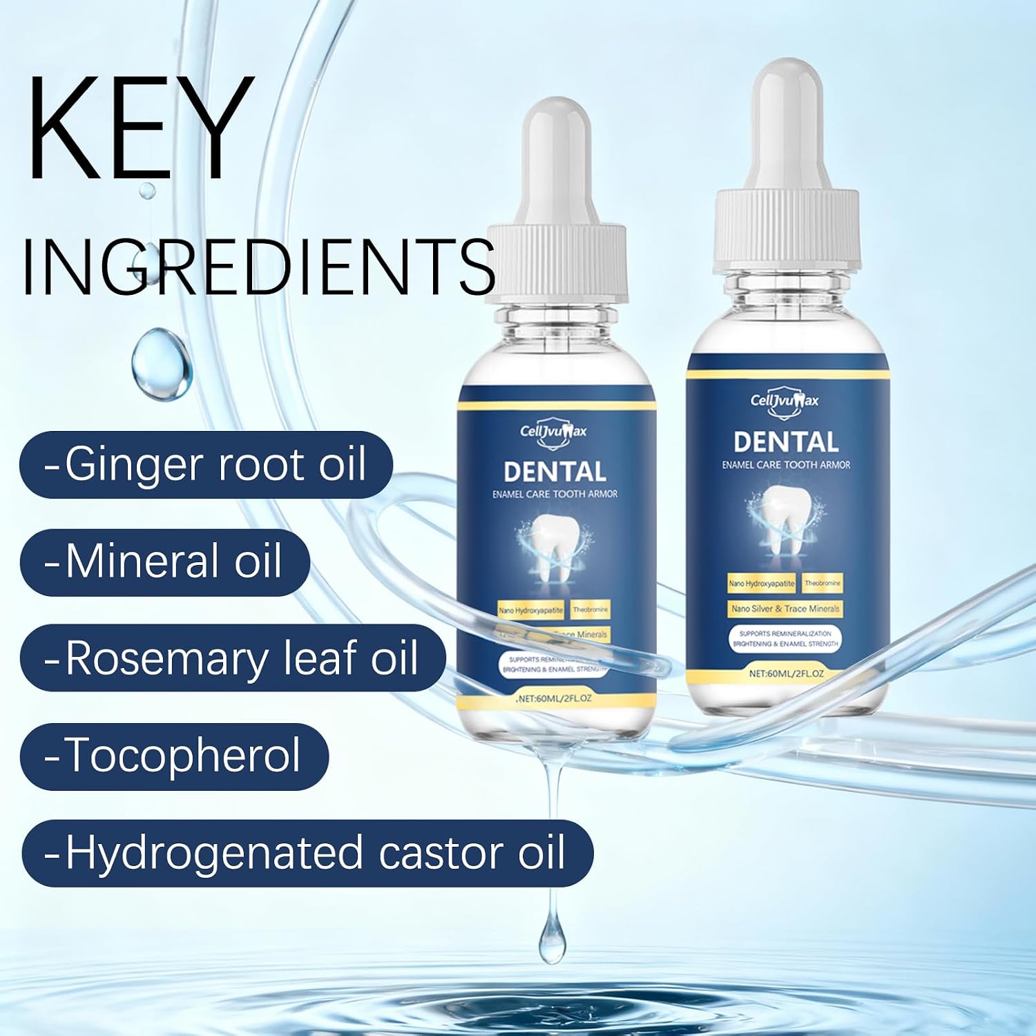 Cavity Healing Tooth Armor, Enamel Repair Liquid for Teeth Strengthening & Gum Care, Advanced Remineralization Treatment for Daily Dental Maintenance (2)