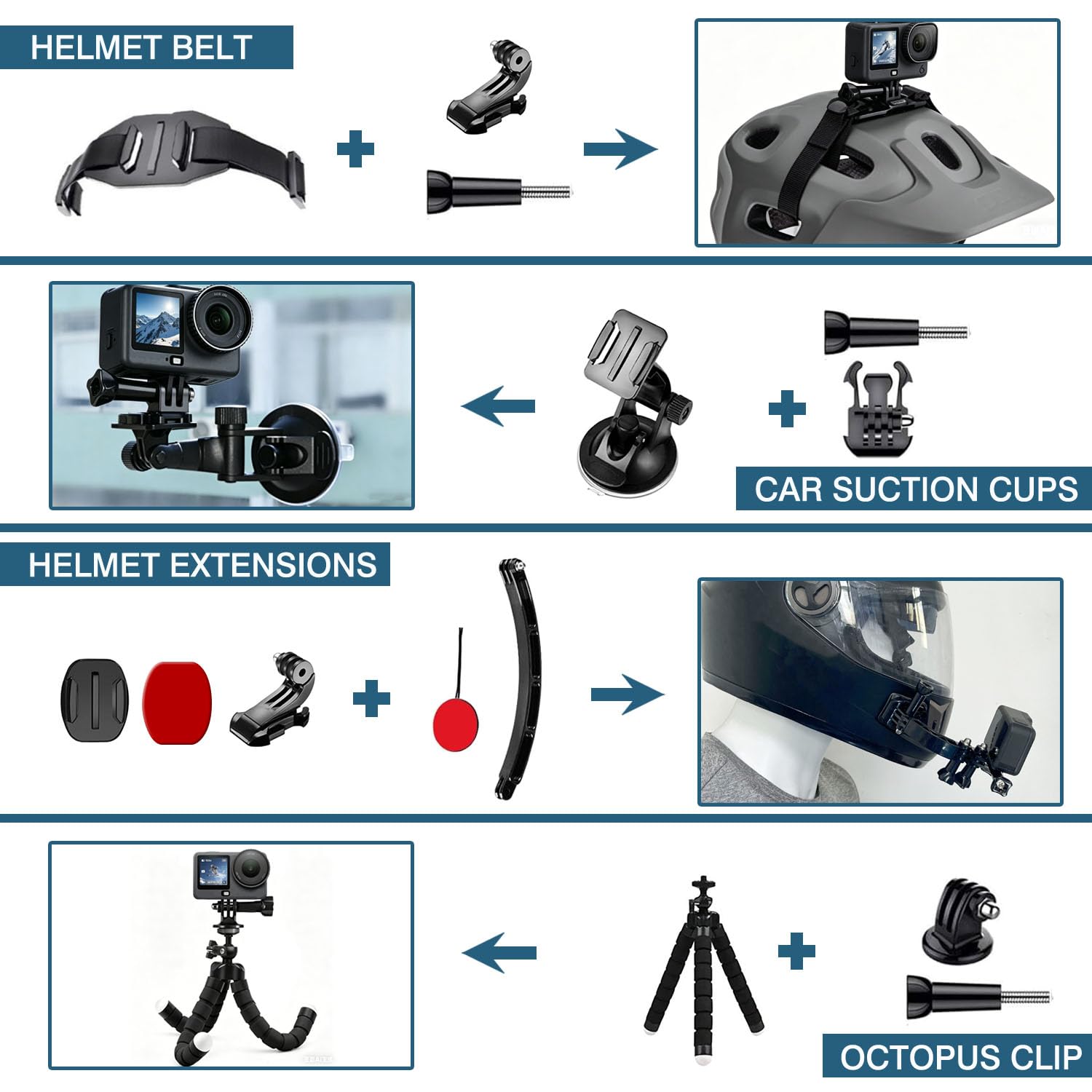 Akcesoria do DJI Osmo Action 6 | wodoodporna obudowa THAKOI, akcesoria do nurkowania z rurką, akcesoria sportowe na co dzień