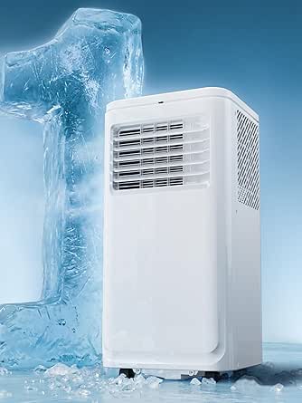 MEPTY Portable Air Conditioner 10000 BTU with Dehumidifier, Sleep Mode, 24H Timer, Cools Room up to 450 sq.ft
