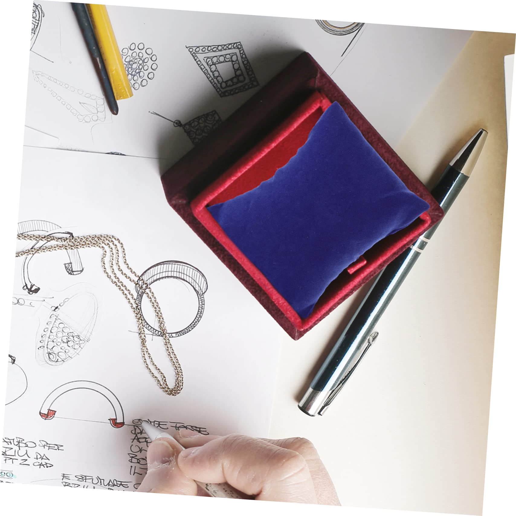 SHERCHPRY 100pezzi Cuscini Decorativi Per Orologi e Bracciali Da Piccoli Cuscini Multifunzionali Per Vetrine e Negozi Per Mostre e Esposizioni Di Gioielli Profondo
