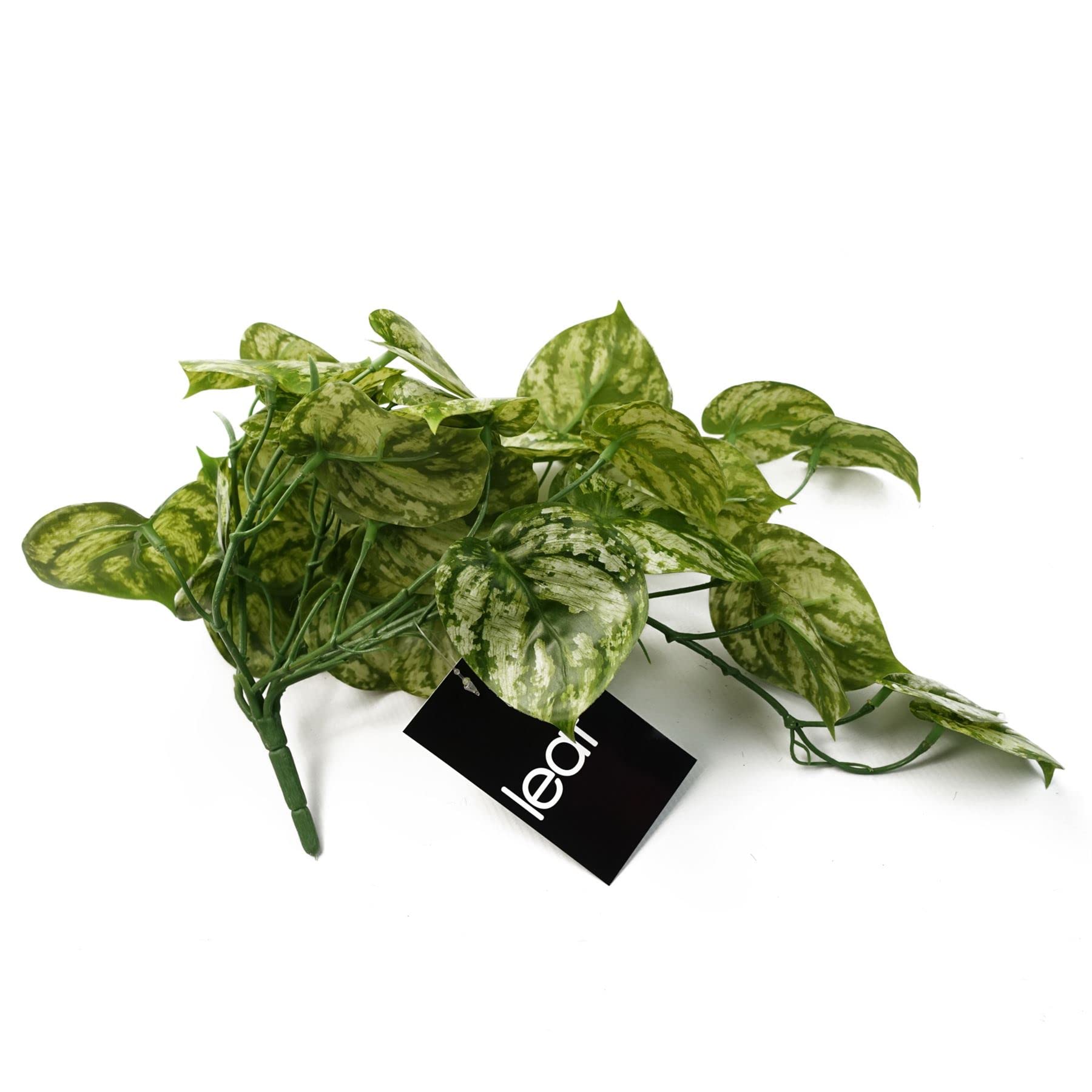 Leaf Design Artificial Hanging Plants, 35cm Light Green - Image 4