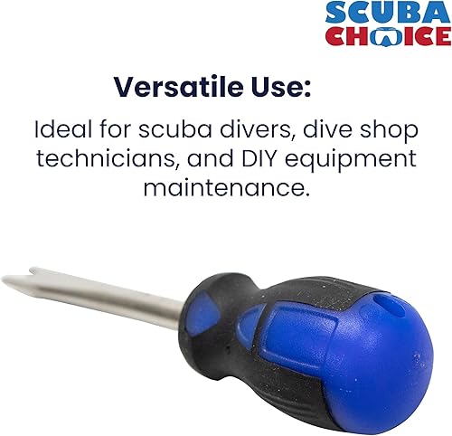 Miniatura 4 de Scuba Choice Herramienta de volante de válvula: llave de acero inoxidable resistente para mantenimiento de tanques de buceo, servicio de regulador y
