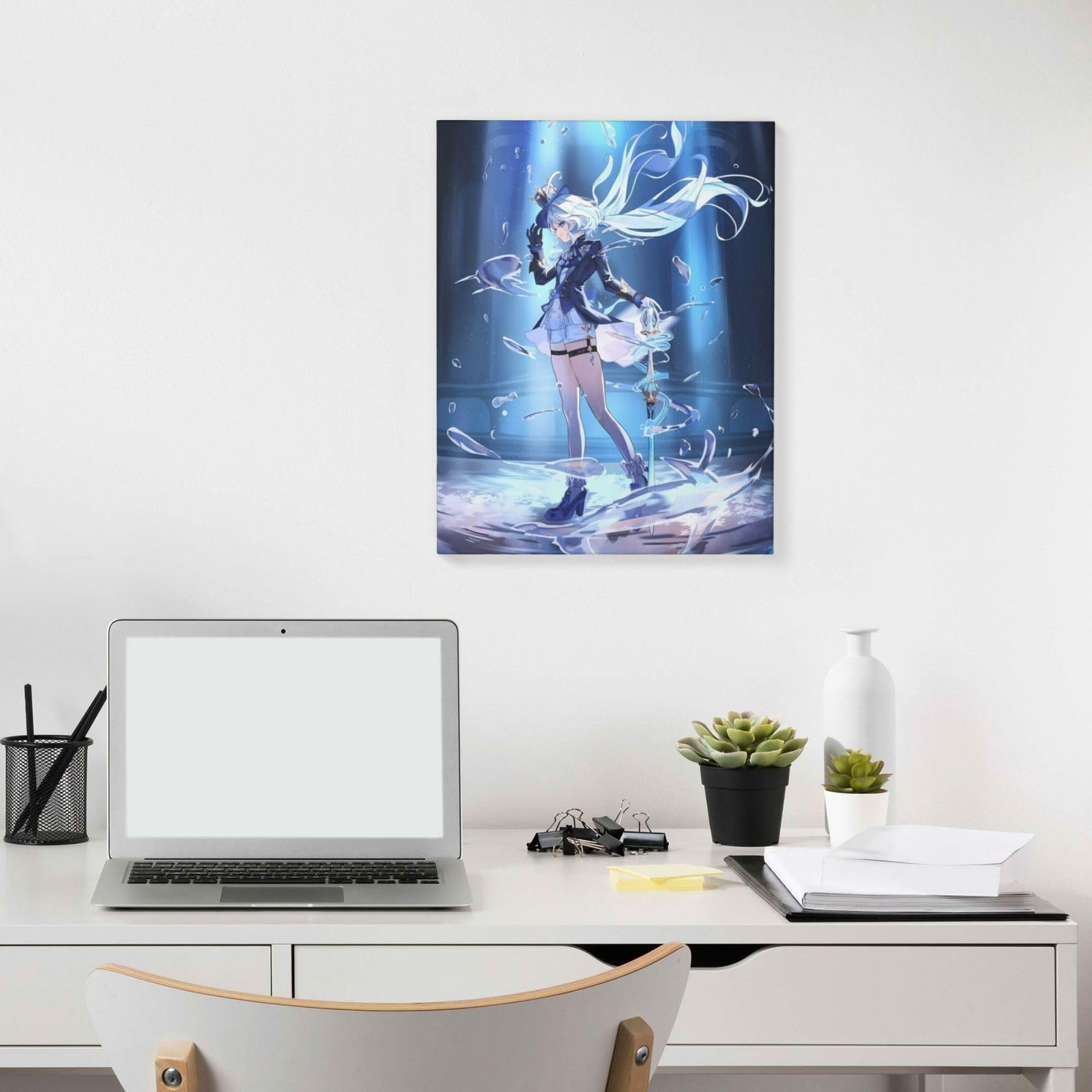 インテリアアート原画 1枚のみ縦116.7cmx横91cm 壁掛 画鋲OK.軽量