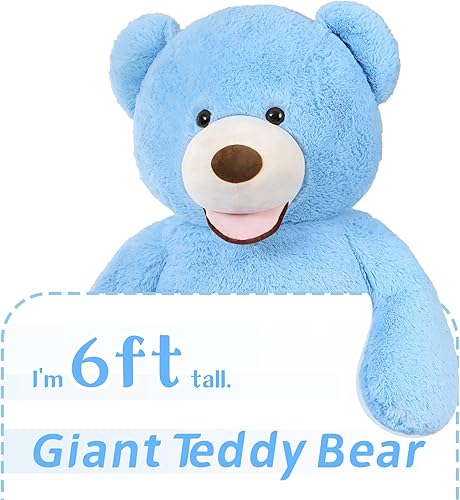 Vista 44 de MaoGoLan - Oso de peluche gigante para niñas Marrón