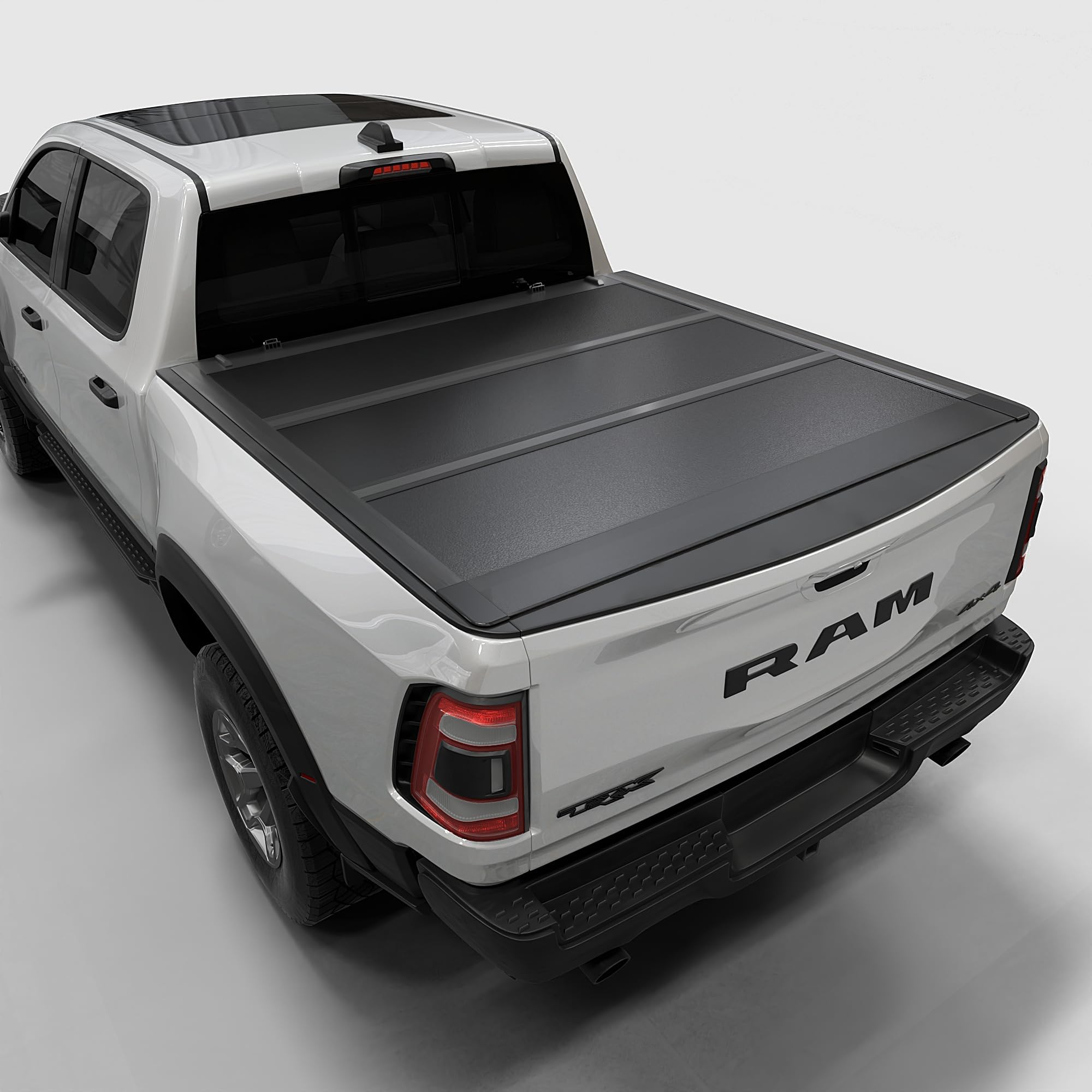 Low Profile Hard Folding Truck Bed Tonneau Cover Fits 2009-2026 Dodge Ram 1500 New Body Style (Not for Classic Body) 5'7" Bed Without Ram Box (67.4")