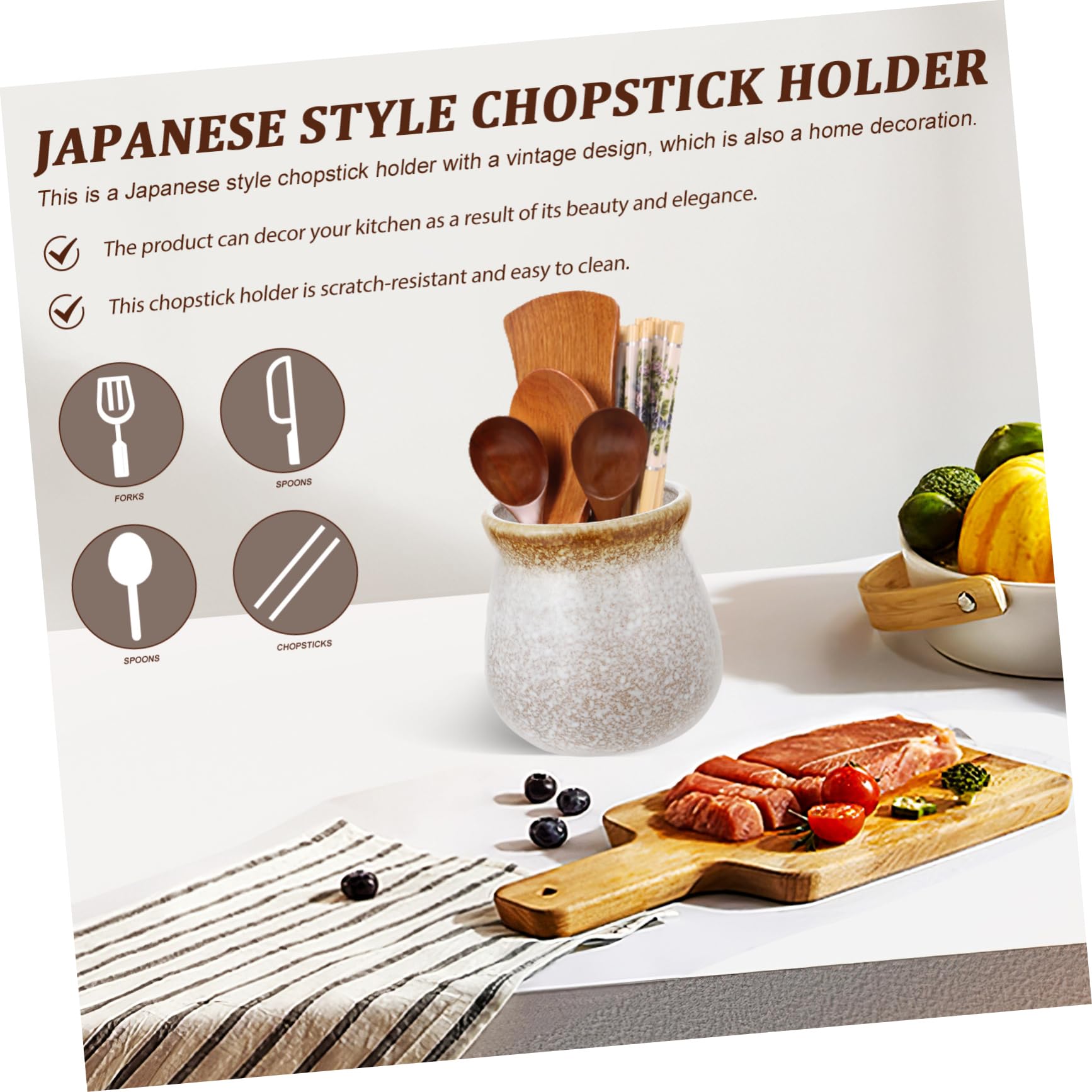 Cabilock Kitchen Utensil Holder Storage Box Drainer Restaurant Supplies Cutlery Kitchen Equipment Dish Bucket Storage Pot for