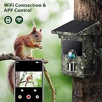 Vista 3 de VOOPEAK Cámara solar de rastro 4K 30fps - WiFi Bluetooth 46MP, cámaras de vida silvestre con visión nocturna IP66 impermeable, cámara de juego