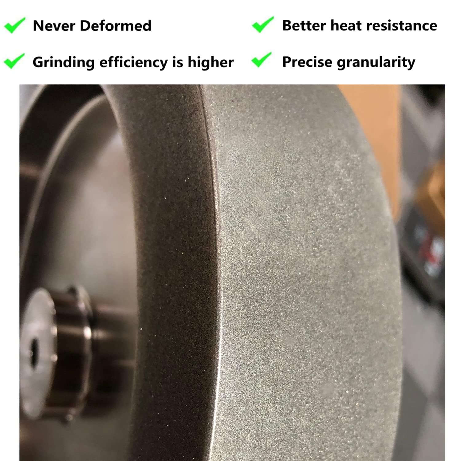CBN Schleifscheibe 150mm für T4 Nassschleifmaschine -150mm*25mm*12mm (Bogenwinkel, 400 Körnung)