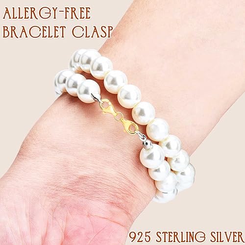 Miniatura 8 de Cierre de mosquetón doble de plata de ley 925, cierre clásico de doble extremo, cierre de collar y cierres, extensor de collar adecuado para cadena