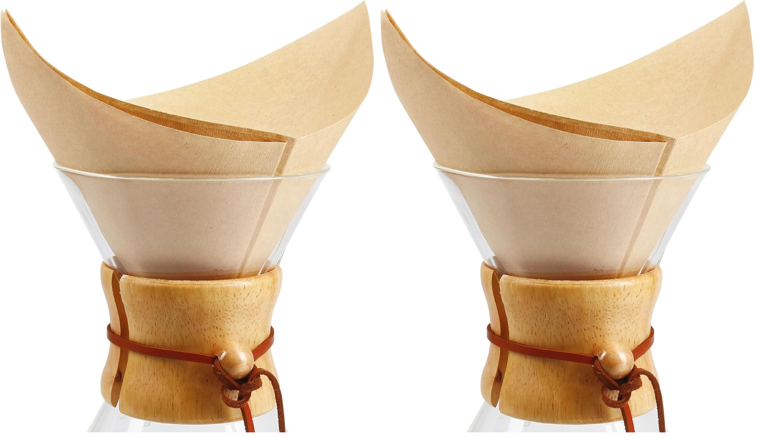 YQL Pour Over Coffee Filter, Unbleached Disposable Coffee Filter Papers for Pour Over Coffee Maker Drippers and More(100Pcs) (Pack of 2)