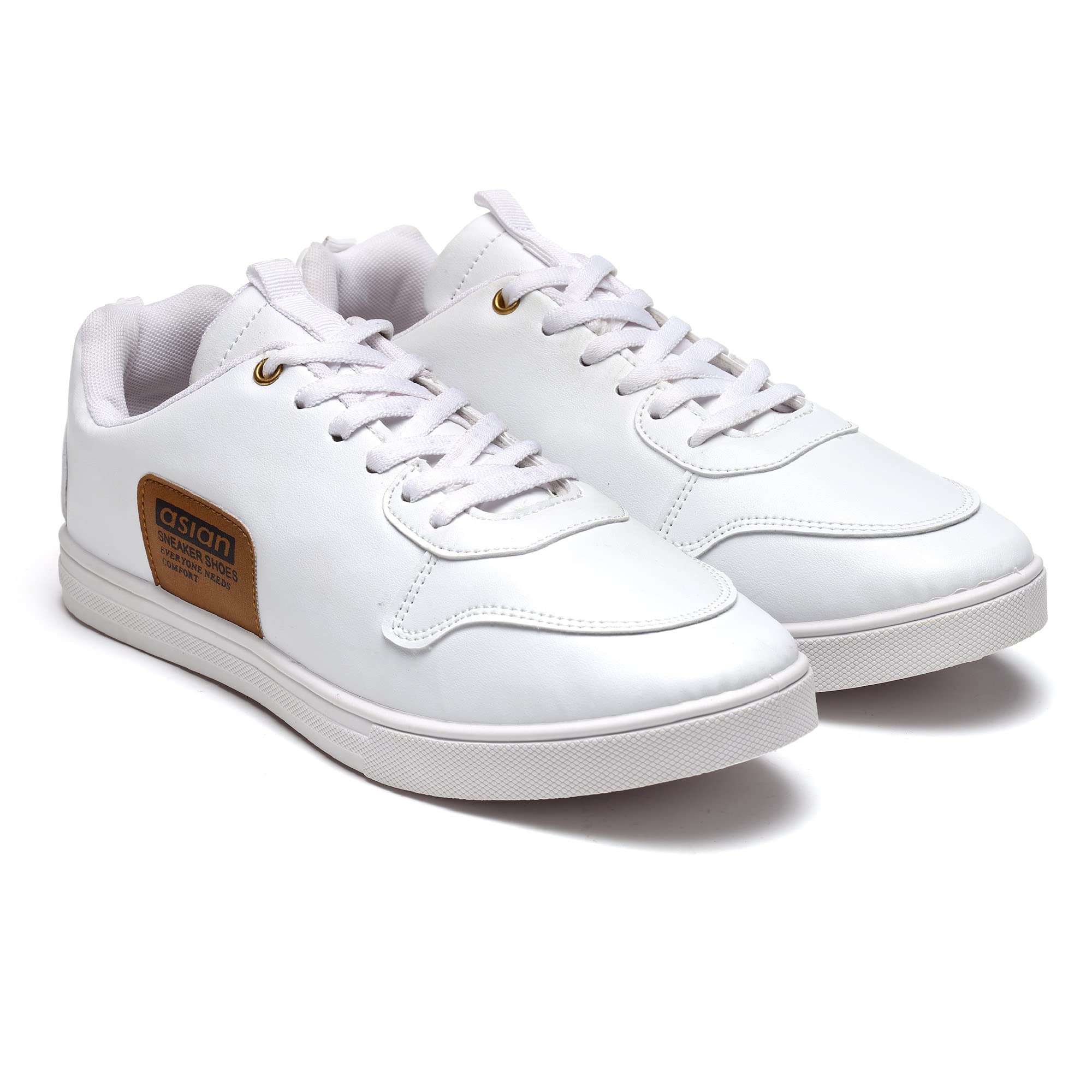 ASIAN Mens Achiever-13 Latest Stylish Casual Lace-up Lightweight Shoes - White (B0B5LVH3M8) Amazon Price History, Amazon Price Tracker