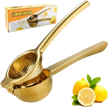 SHIKORI Lemon Squeezer, Large Heavy Duty Handhelp Juicer for Lemon