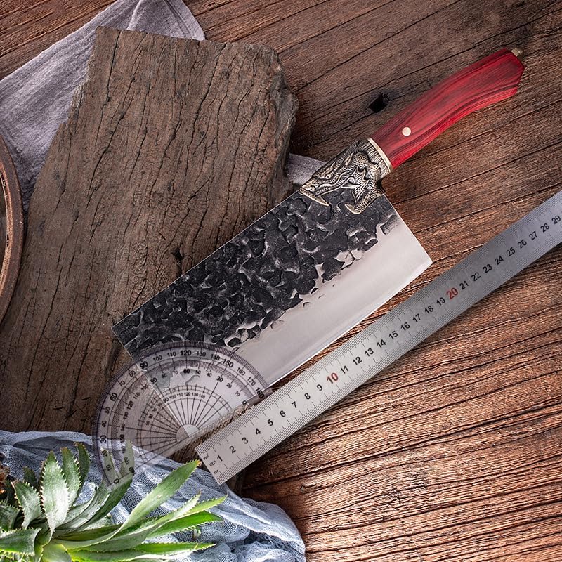 8 Inch Chinese Kitchen Chef Knife Meat Fish Slicing Vegetable Cutter Stainless Steel Cleaver Knife Butcher Chopping Kitchen Knives