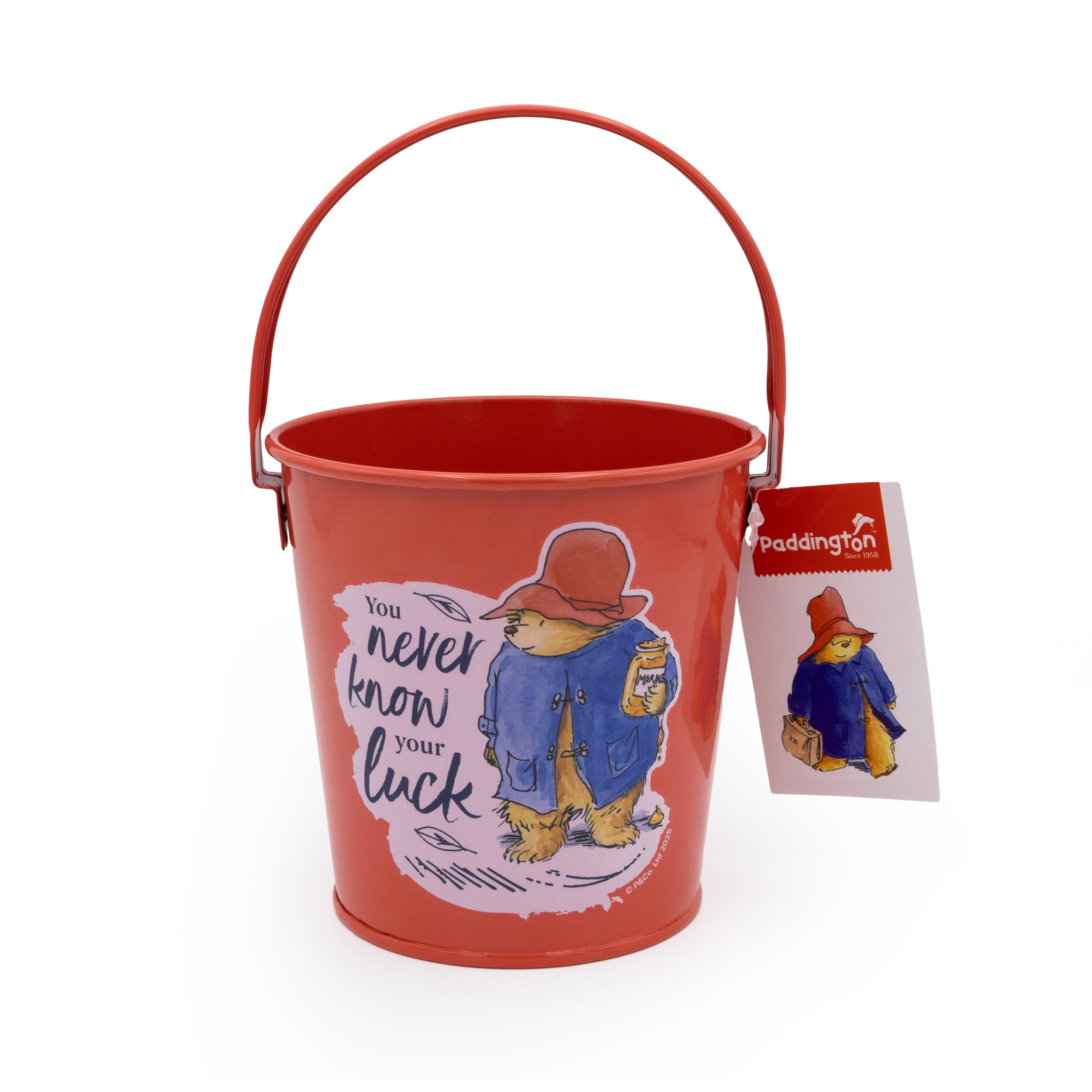 Paddington Children’s Metal Bucket | Kids Garden Bucket & Outdoor Toy | Sand & Water Play | Official Licensed Gift