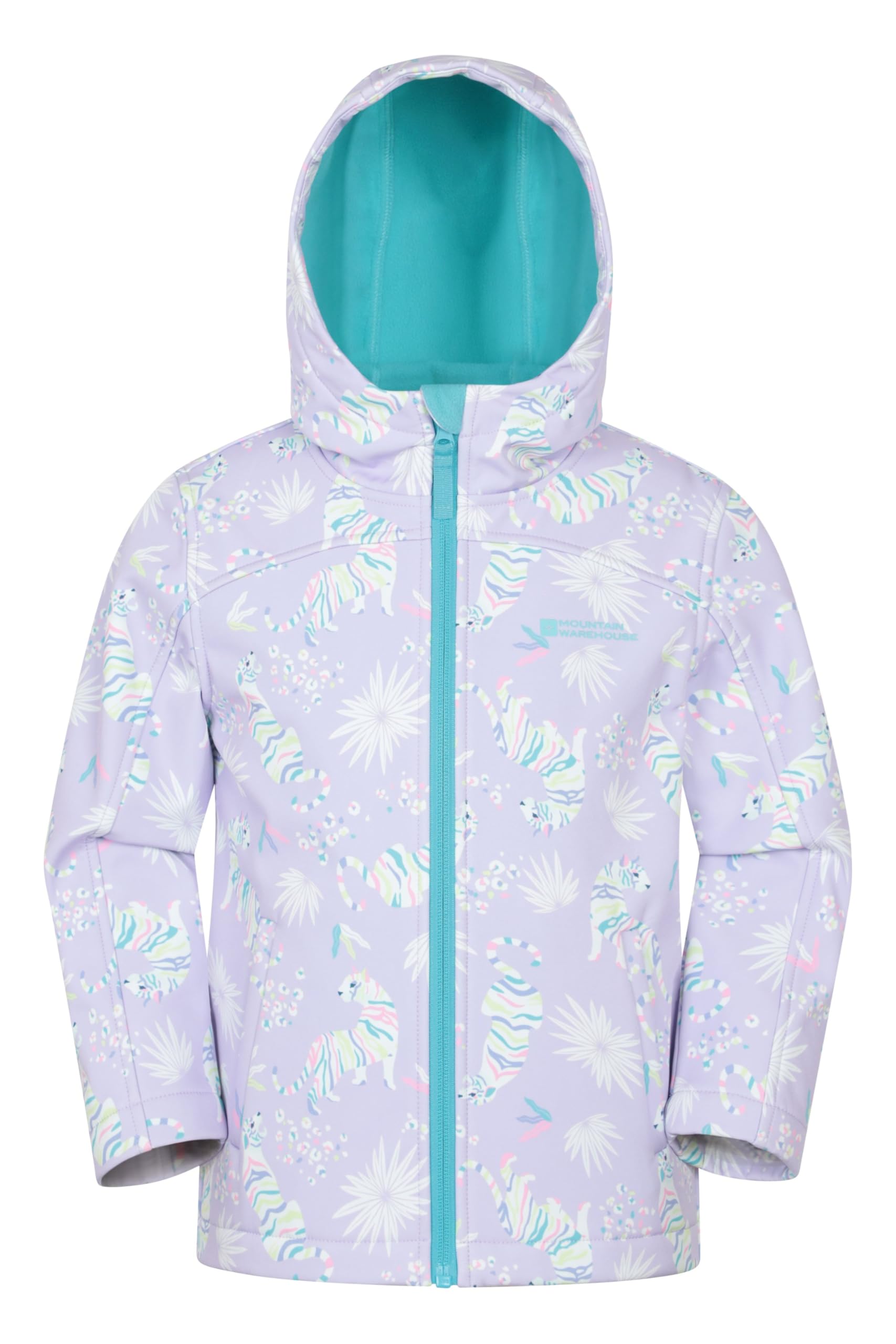 Mountain Warehouse Exodus Kids Softshell Jacket - Breathable, Wind & Water Resistant, Fleece Lined Coat, For Boys & Girls - Best For Sping Summer & Hiking — view 23