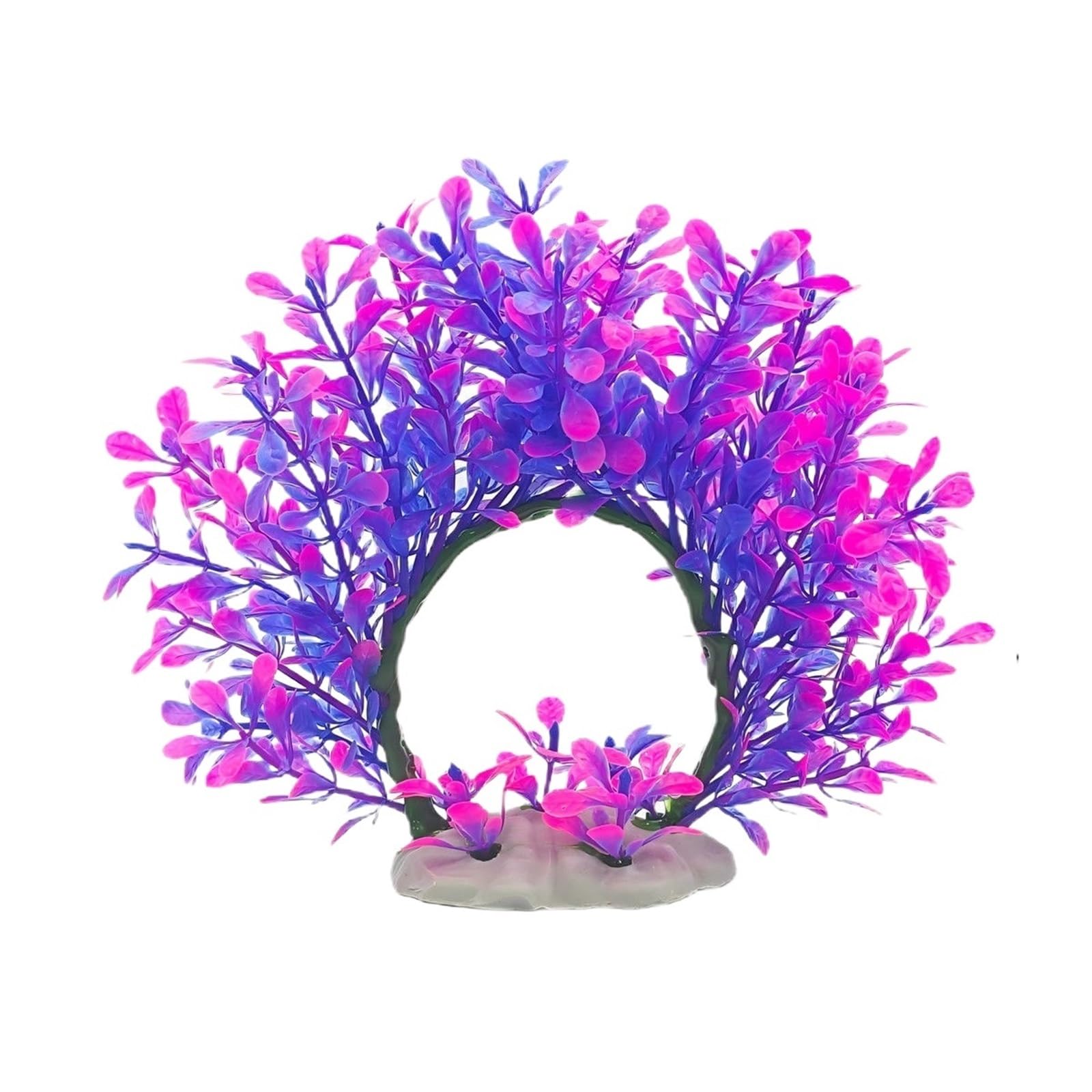 UULIMAXONT Simulated aquarium plants, 17cm Simulated Aquatic Fish Tank Wreath Decor Multicolor