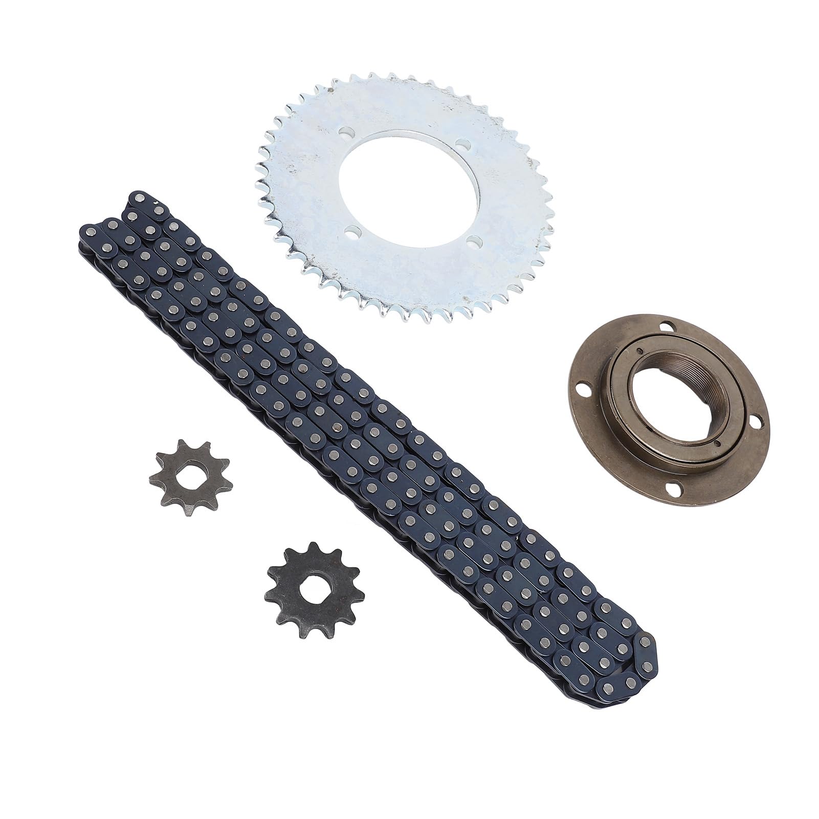 Kit de chaîne de pignon Avant et arrière T8F, 116 maillons, 10mm, 10ème 44T, Ensemble de chaînes à Engrenages, pour Mini véhicules Tout-Terrain, en Acier