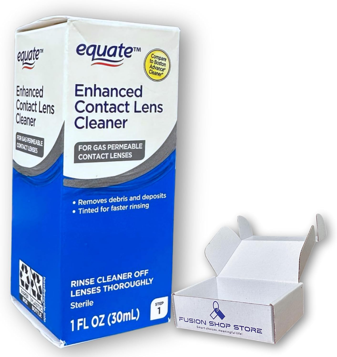 Hard Contact Lens Cleaner- Conditioning Solution Step 1, 1 fl oz (Pack of 1), Boxed By Fusion Shop Store
