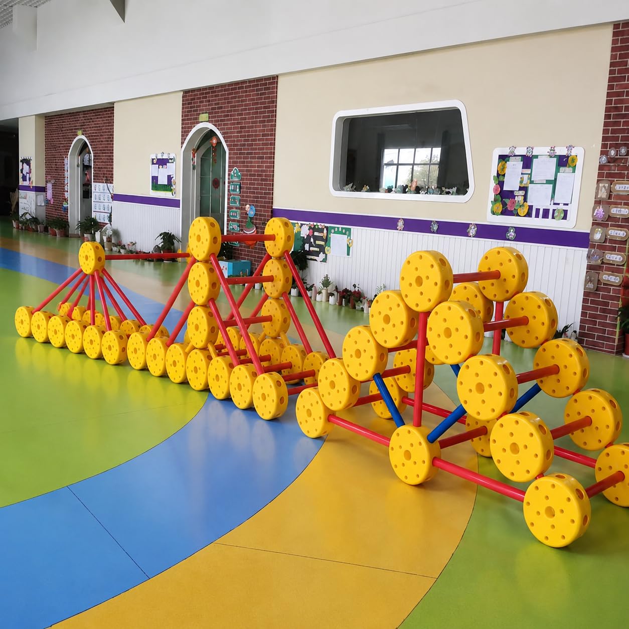 Klettergerüst Outdoor mit Rutsche, Spielturm für den Garten, 240 Teile, modulares Spielgerät für 3-6 Jahre, Modern, pädagogisch, körperför