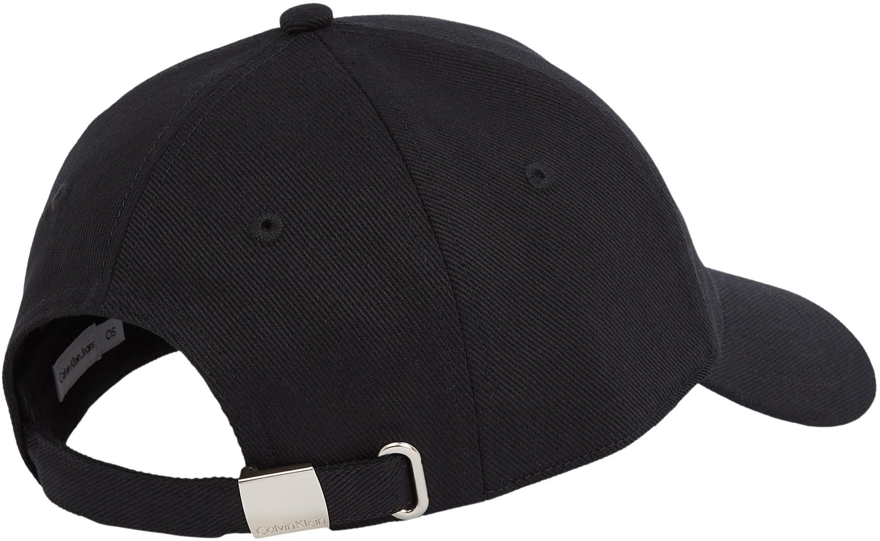 CALVIN KLEIN JEANS Damskie MONO SKÓRZANE CZAPKA TWILL CAP LV04K5052G, czarny, jeden rozmiar, Czarny (na czarny), Rozmiar uniwersalny