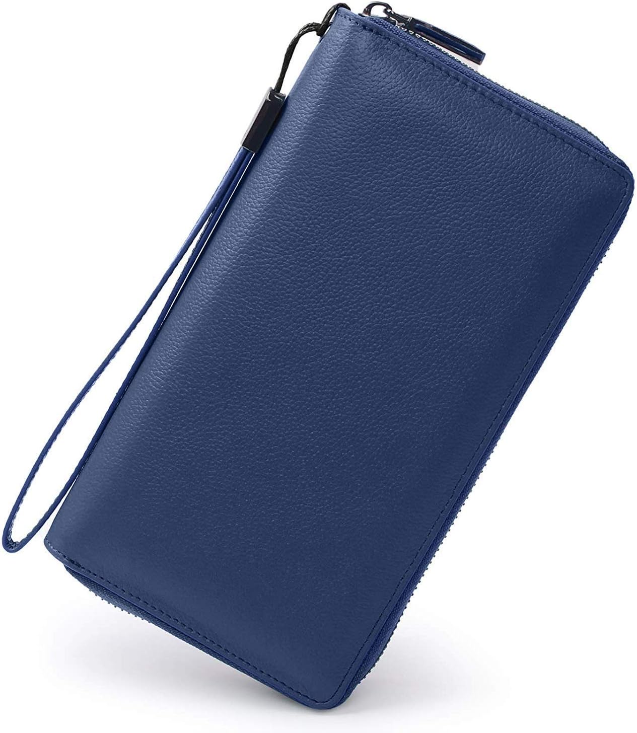 Bveyzi Women RFID Blocking Wallet Leather Zip Around Phone Clutch Large Capacity Ladies Travel Purse Wristlet | RFID Blocking, Zip Around, Large Capacity - Image 4