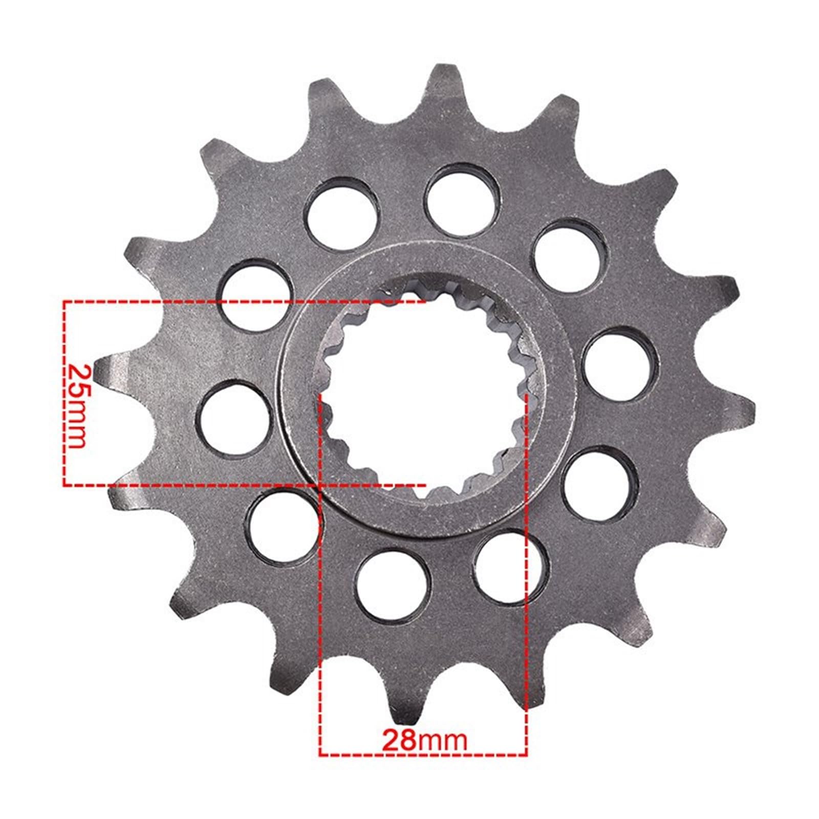 Motocicleta Piñón para Suzuki GSX650 GSX650F GSX650FA 2008-2016 GSX 650 SV650 SV650S 1 Unidad De Piñón Delantero (Corona) 15T, 16T O 17T (Paso 525)(16T)