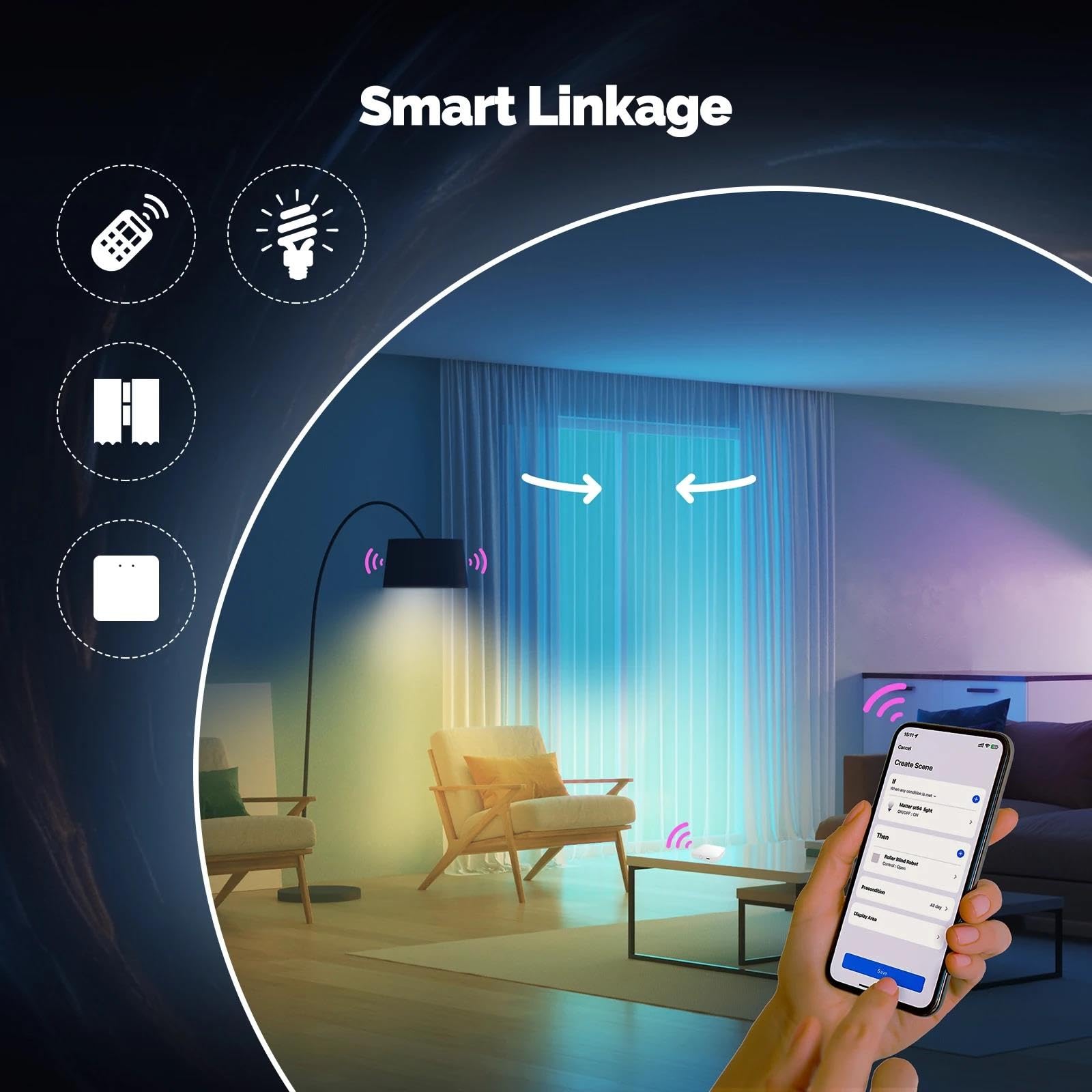 Lampadina LED Tuya Smart ST64 Edison WiFi Dimmerabile 16M Colori RGB 2700K-6500K Compatibile con Alexa Google Home,3pcs