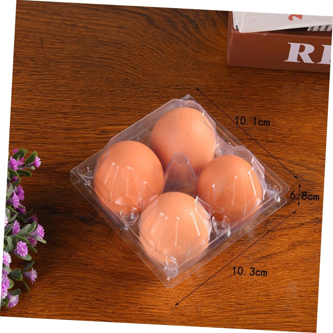 50pcs Transparent Plastic Egg Carrier Egg Tray Holder for Refrigerator and Storage Portable Container for Camping and Picnics Sturdy Design Prevents Breakage