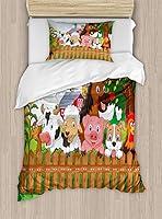 Vista 116 de Ambesonne Juego de funda de edredón de baloncesto, silueta de jugador de baloncesto, promoción de campeonato de competencia de atleta, juego de ropa