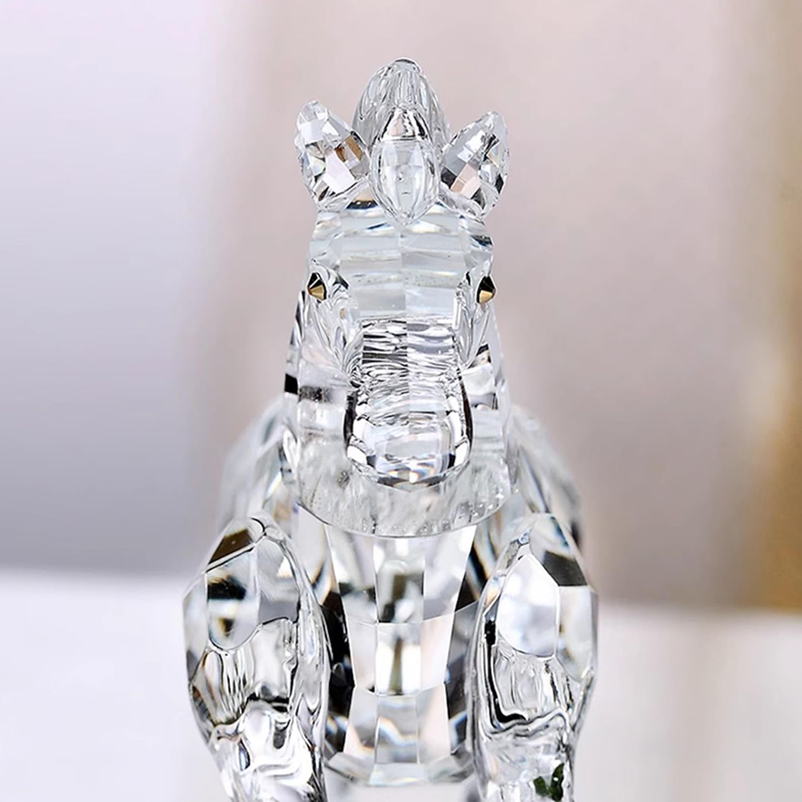 Amazon.co.jp: JAnjiaLxY 十二支 置物 馬クリスタル 風水 立体 昇運