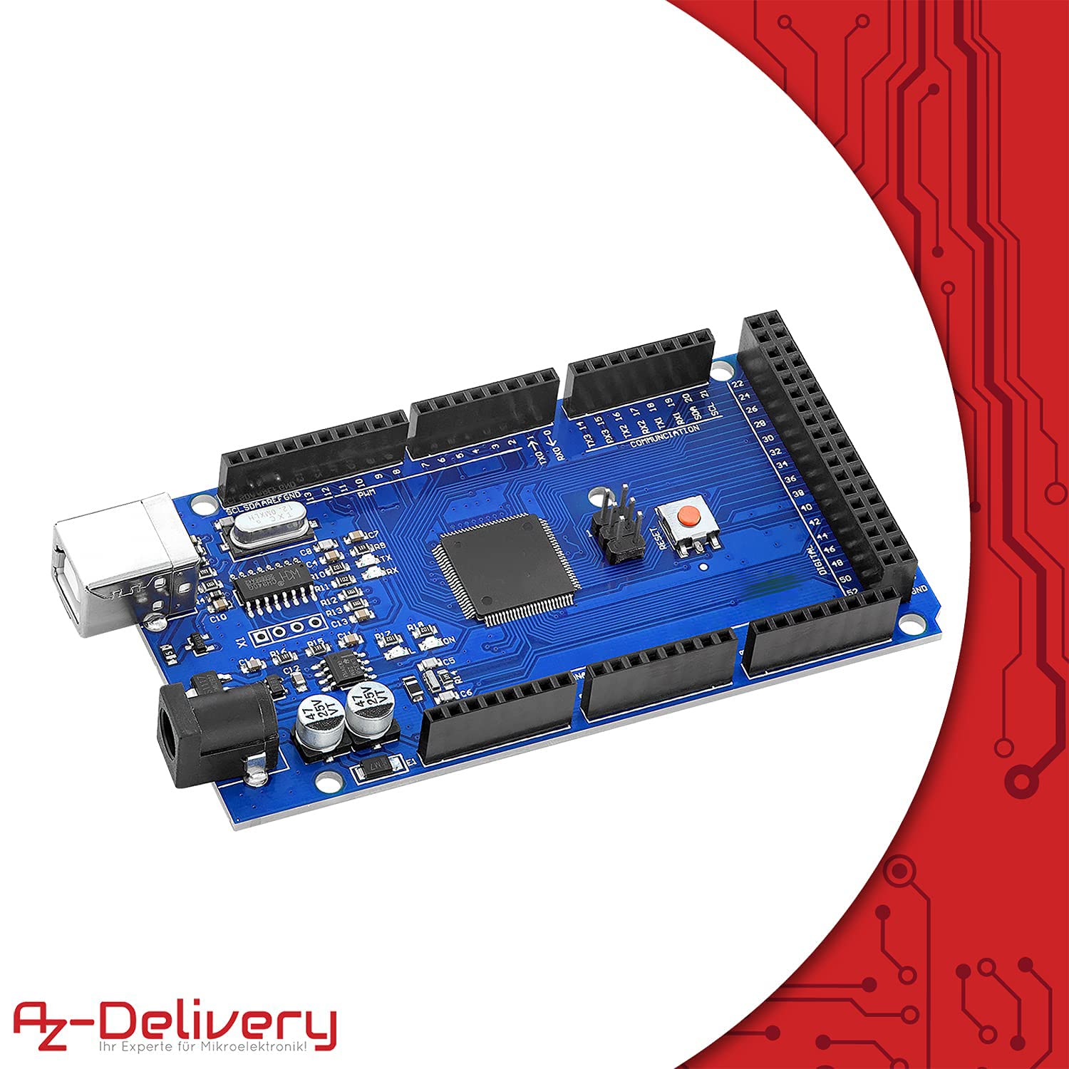 AZDelivery AZ-MEGA2560-Board con AZ-MEGA2560-Board con E-Book!