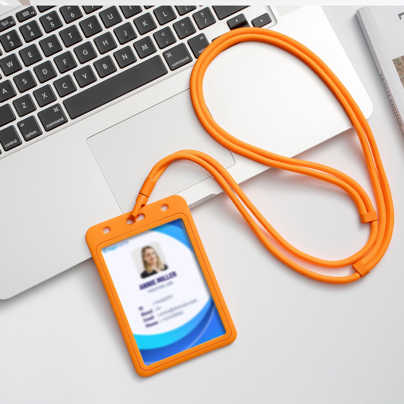 AOKSUNOVA Universele Telefoonketting – Verstelbaar 80-150 Cm, Polyester, Zacht En Sterk, Oplaadbaar Zonder Verwijderen – Oranje, Ideaal Voor Onderweg, Shoppen En Reizen!
