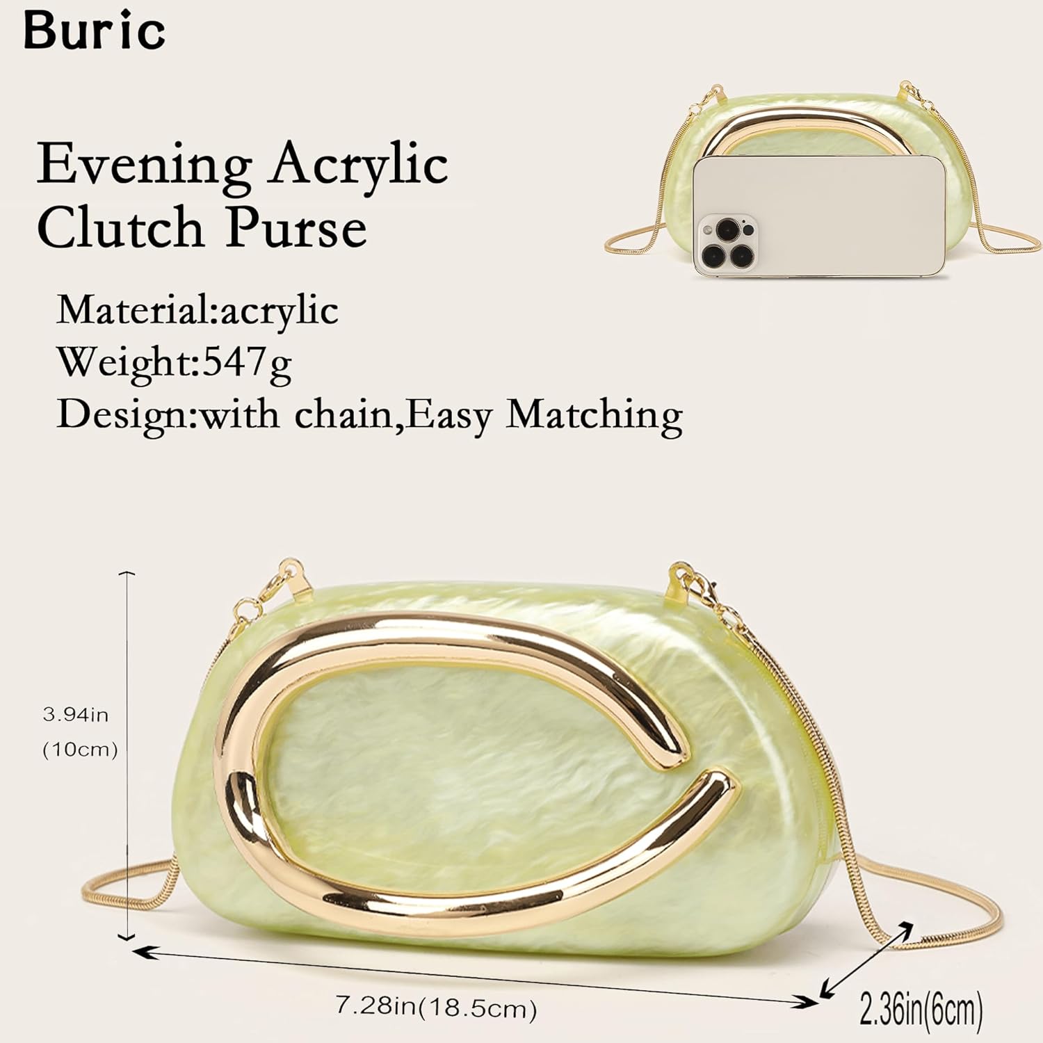 Acrylic Clutch Purse for Women Marbling Evening Wedding Handbags Acrylic Shell Box Purses for Party Prom Cocktail
