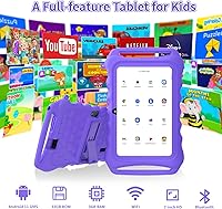 Vista 5 de Tablet de 7 pulgadas para niños Android 11 Tablets 3GB 32GB Control Parental Niños Aprendizaje Tableta Niño Tablet a prueba de golpes Funda