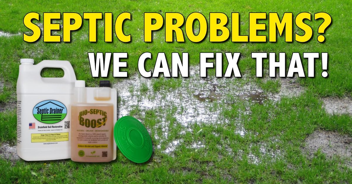 Repair Kit II - New Formula - 2 Gallons of Septic Drain Field Treatment, 2 Gallons of Bio-Scrub and 1 Quart of Bio-Septic Boost | Repair Your Drain Field |