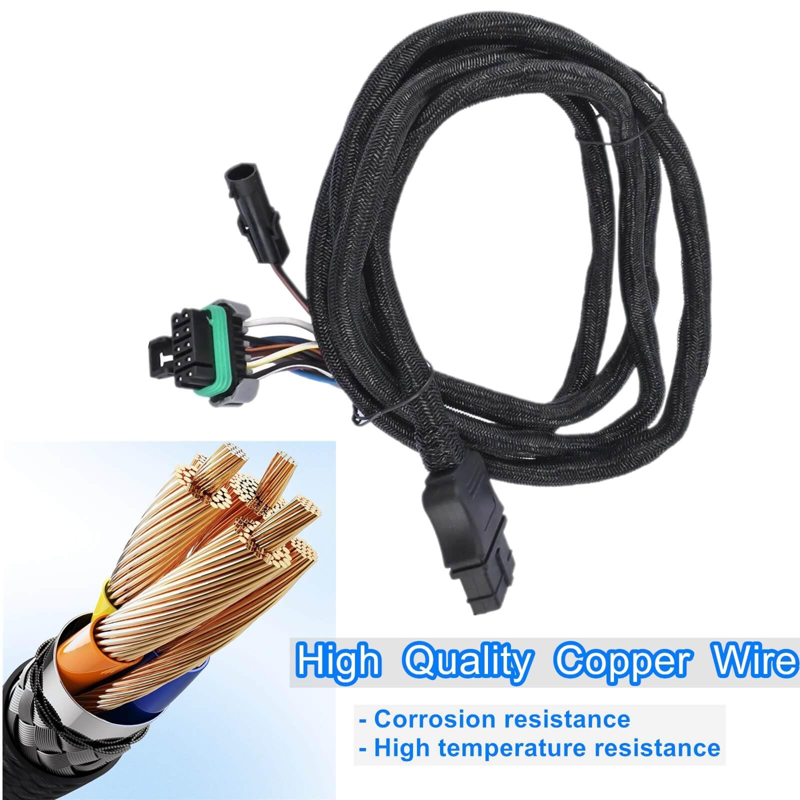 Amazon.com: 11 Pin Plow Side Light Wiring Harness 3 Plug Fit for