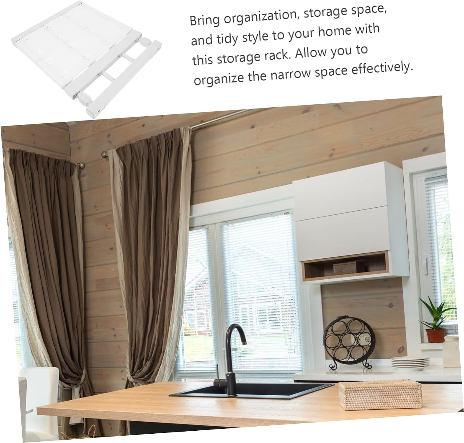Garneck Expandable Closet Shelf Divider for Wardrobe, 30-40cm Adjustable