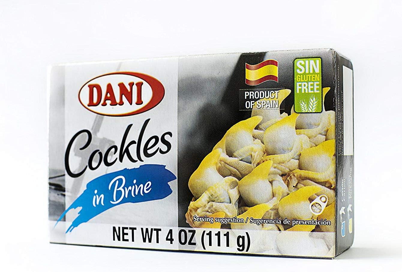 Berberechos Canned 4oz Tin Cockles in Brine Natural From Galicia Spain