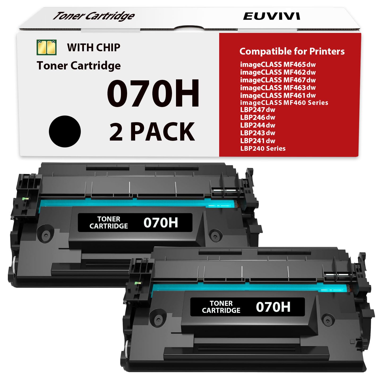 070H Toner Cartridge MF465dw Compatible for Canon 070H 070 Toner Cartridge for imageCLASS MF465dw MF462dw LBP246dw LBP247dw Printer High Yield 9,500