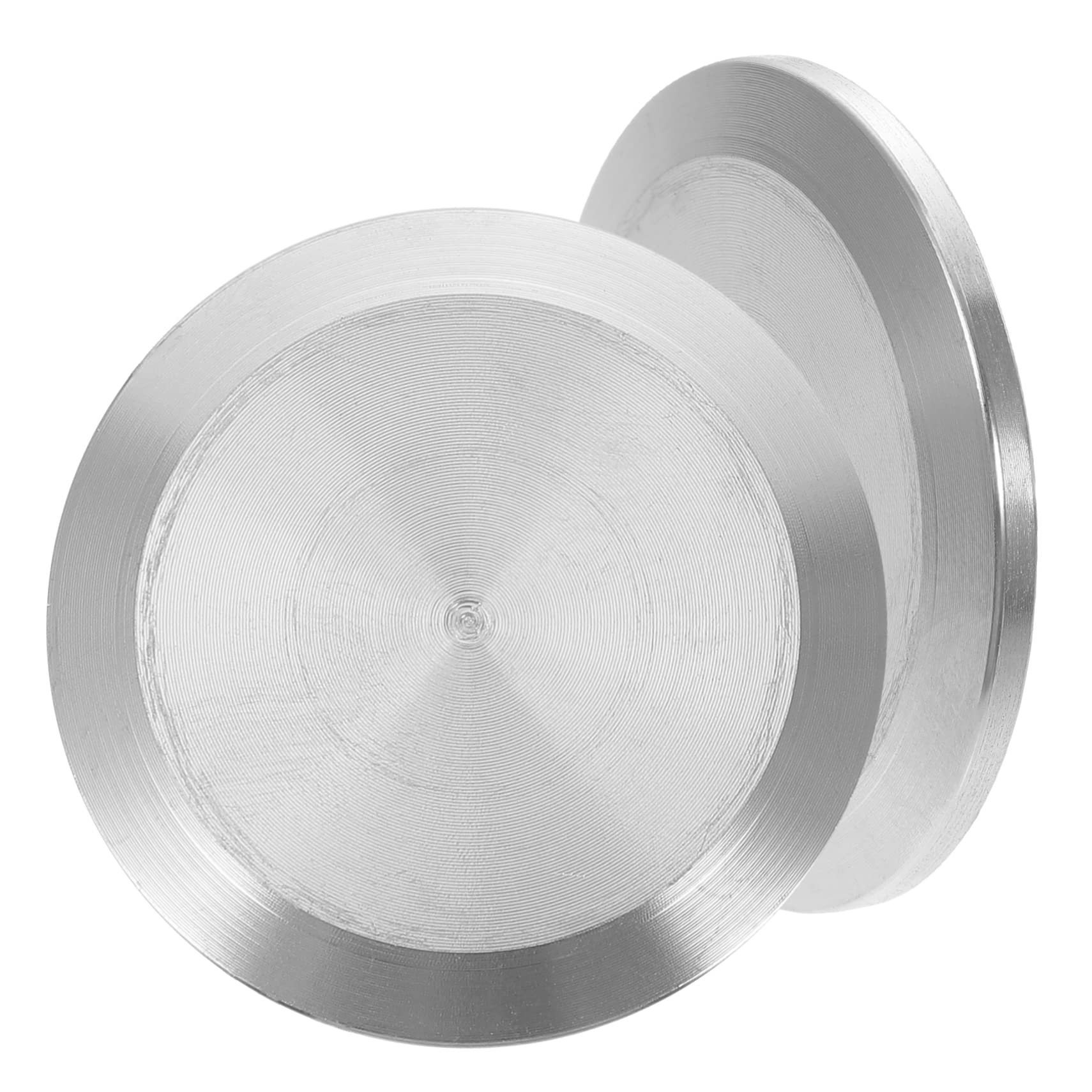 CIYODO Sanitary Fittings 304 Stainless Steel Tri Caps 2pcs Sanitary End Caps Drain Cover Plate Ferrule Flanges