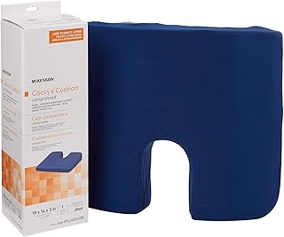 McKesson Coccyx Seat Cushion, Foam, 18 in x 14 in x 3 in, 1 Count