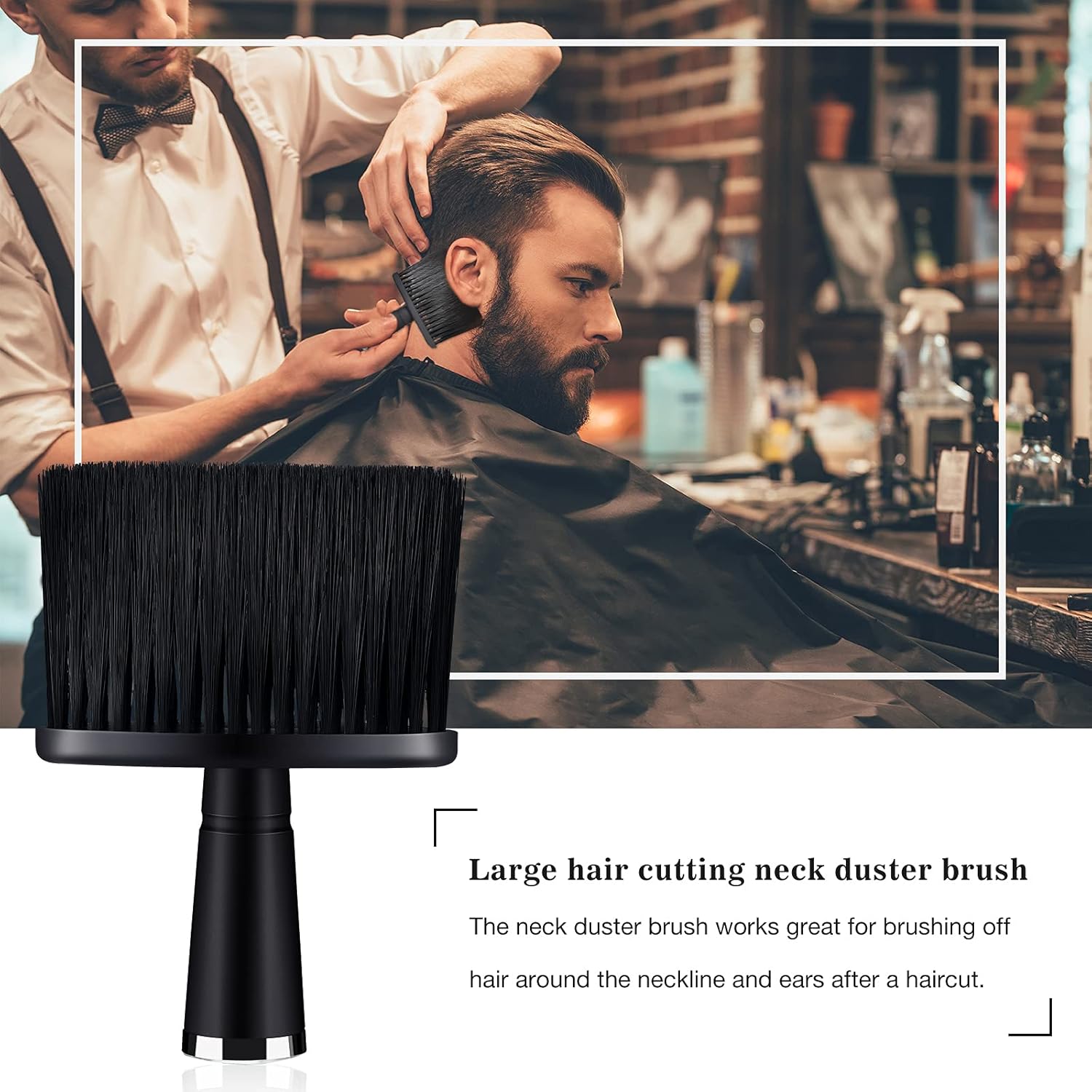 Ne Duster Brush for Hair Cutting Barber Duster Soft Cleaning