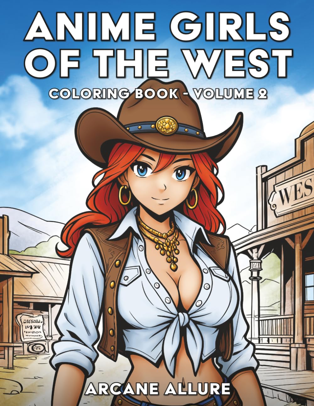 Anime Girls of the West: Coloring Book - Volume 2