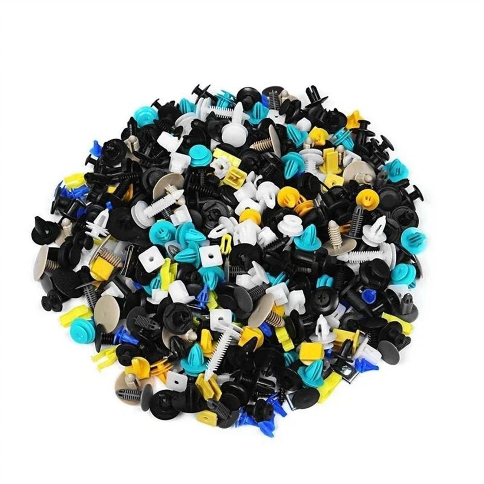 Schraubenzubehör 500PCS Mixed Auto Fahrzeug Verschluss Stoßstange Clips Retainer Niet Tür Panel Fender Liner Universal Fit