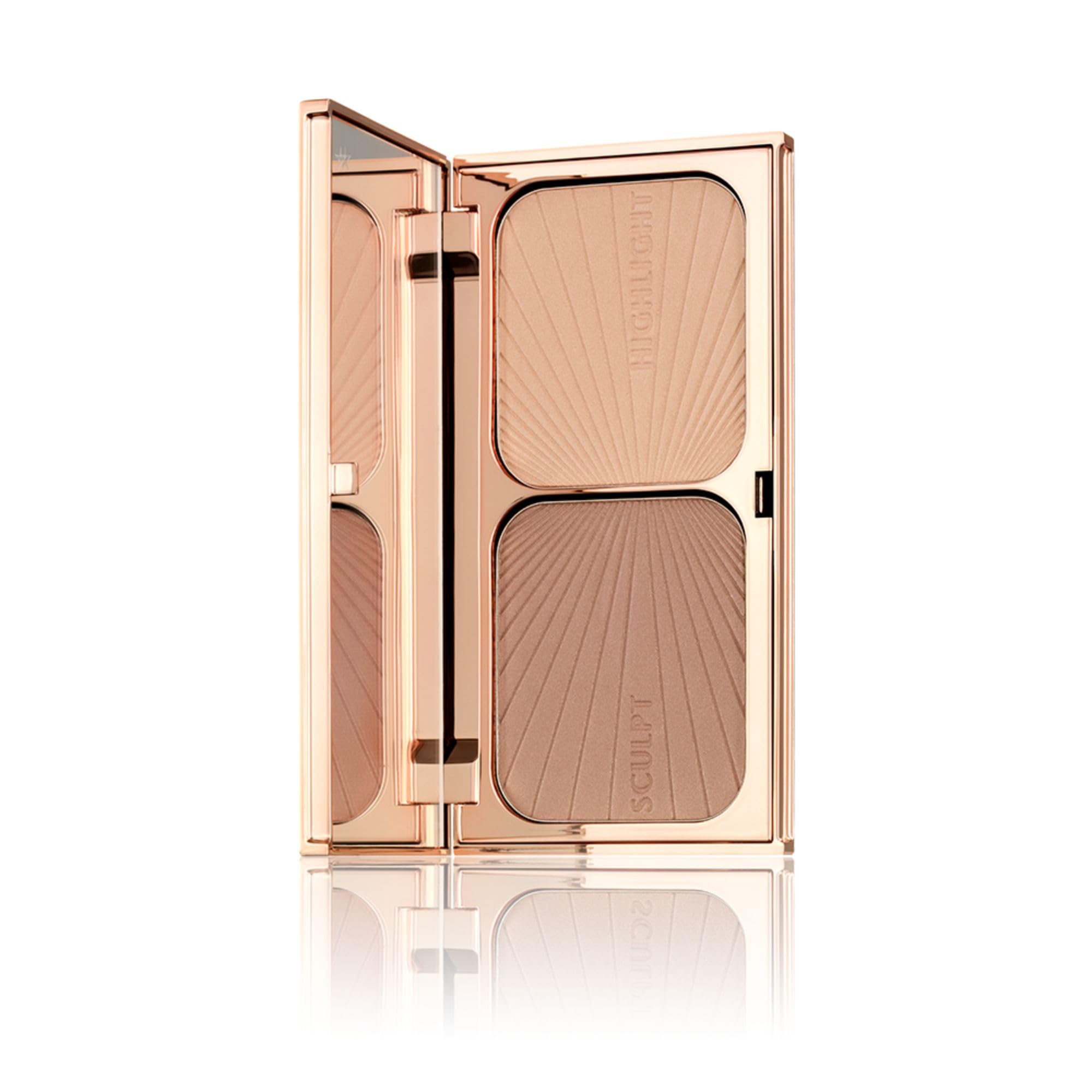 Photo 1 of Charlotte Tilbury Filmstar Bronze & Glow Makeup Palette - Compact Powder, Bronzer & Highlighter with Color-Rich Pigments - Leaves Skin with a Sun-Kissed Glow - Light/Medium