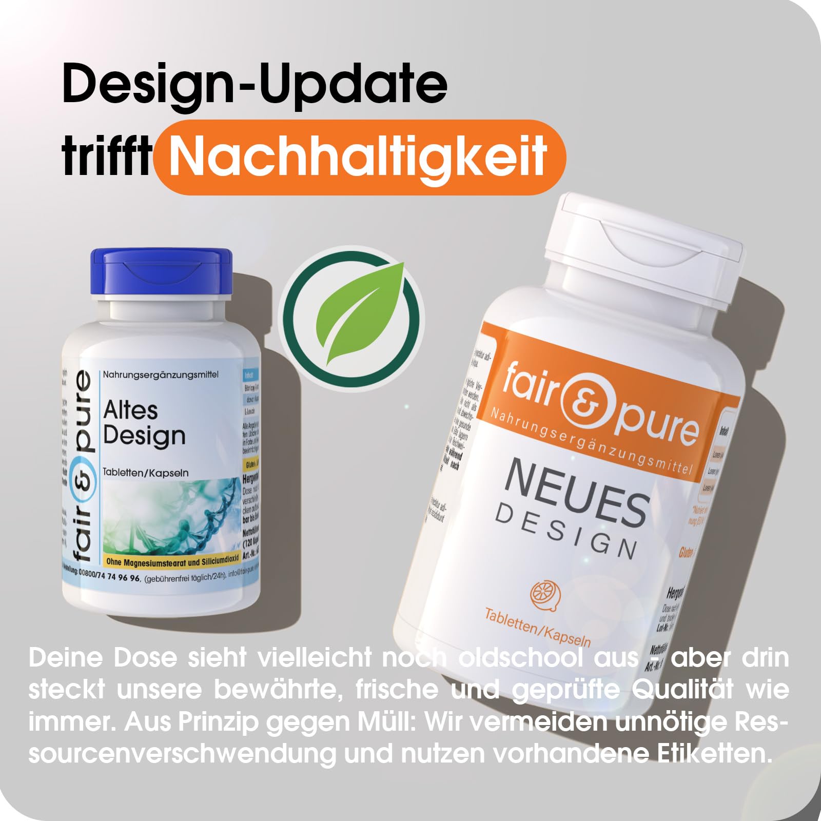 Fair & Pure Saccharomyces boulardii Kapseln 320mg, 120 DRcaps, schluckfreundlich, 6,4 Milliarden Hefekolonien, veganes Nahrungsergänzungsmittel ohne Zusätze, in Deutschland hergestellt