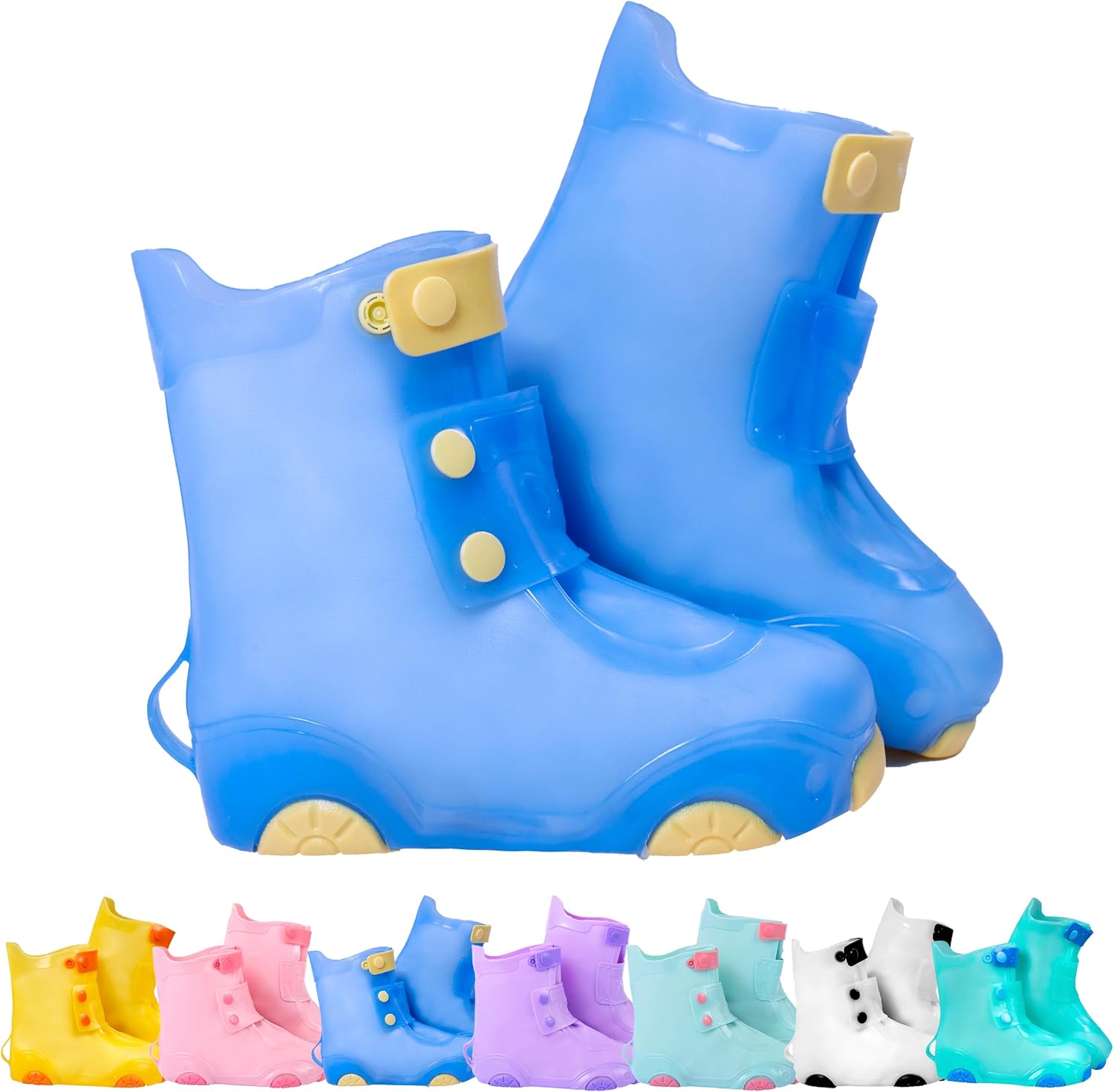 Rain Shoe Covers Waterproof Shoe Covers for Kids Boys Girls Reusable Galoshes