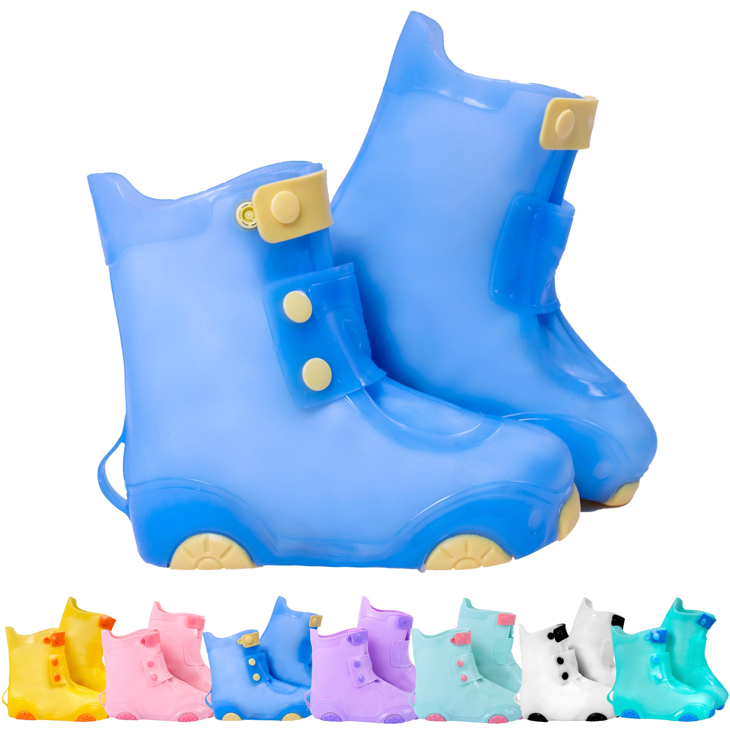 Rain Shoe Covers Kids Waterproof Reusable Galoshes Overshoes